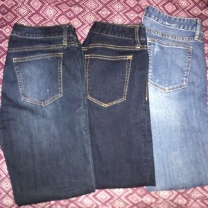 THREE 3 Pairs of Gap Denim Jeans